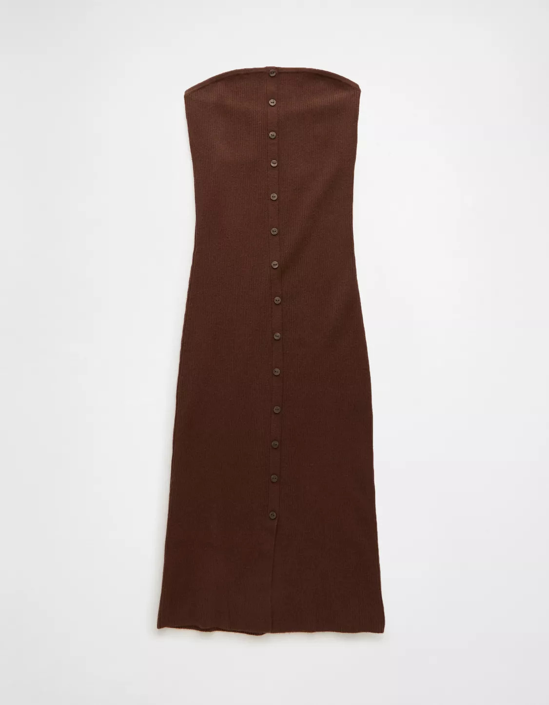 AE Sweater Tube Button-Up Midi Dress | American Eagle Outfitters (US & CA)