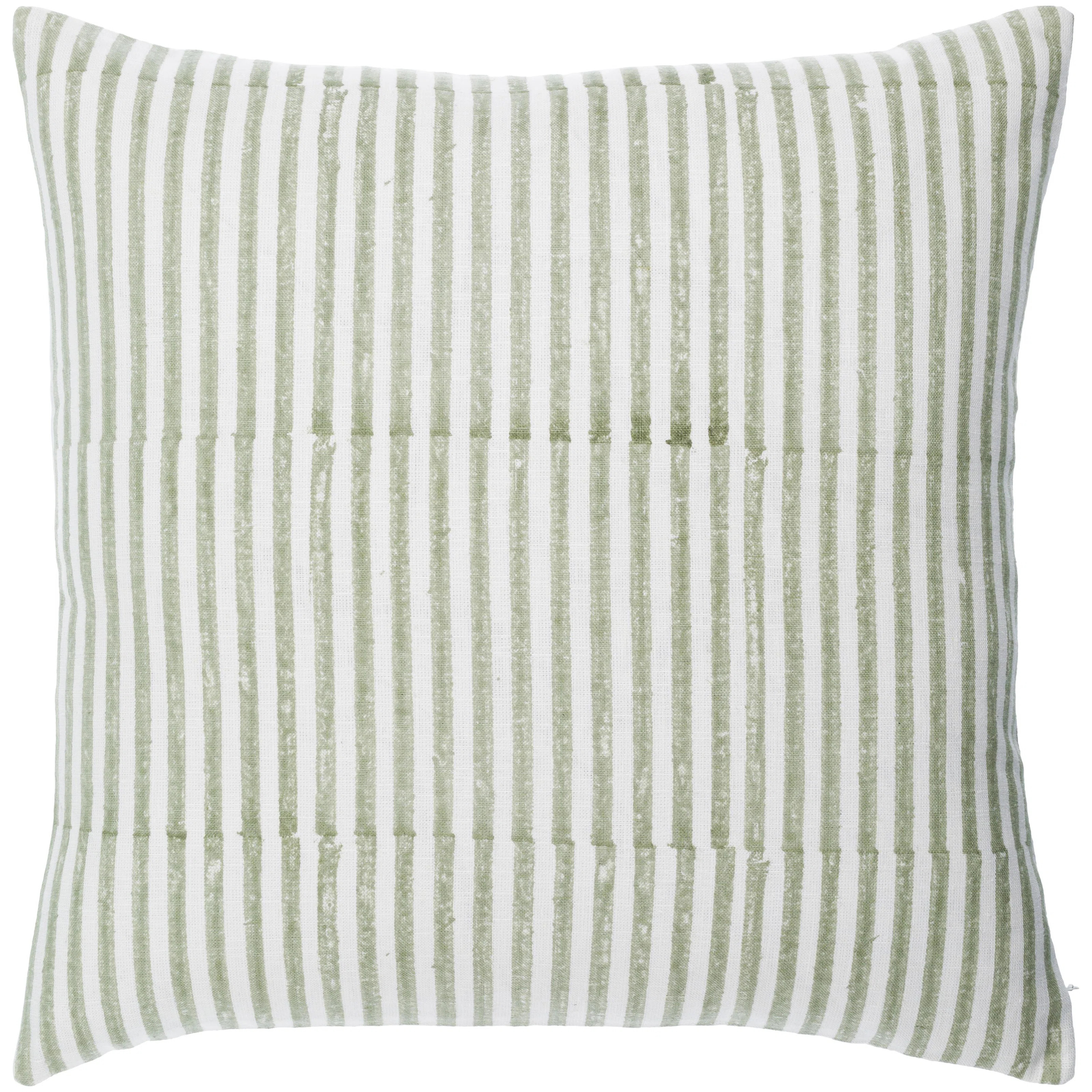 Striped Linen Throw Pillow | Birch Lane