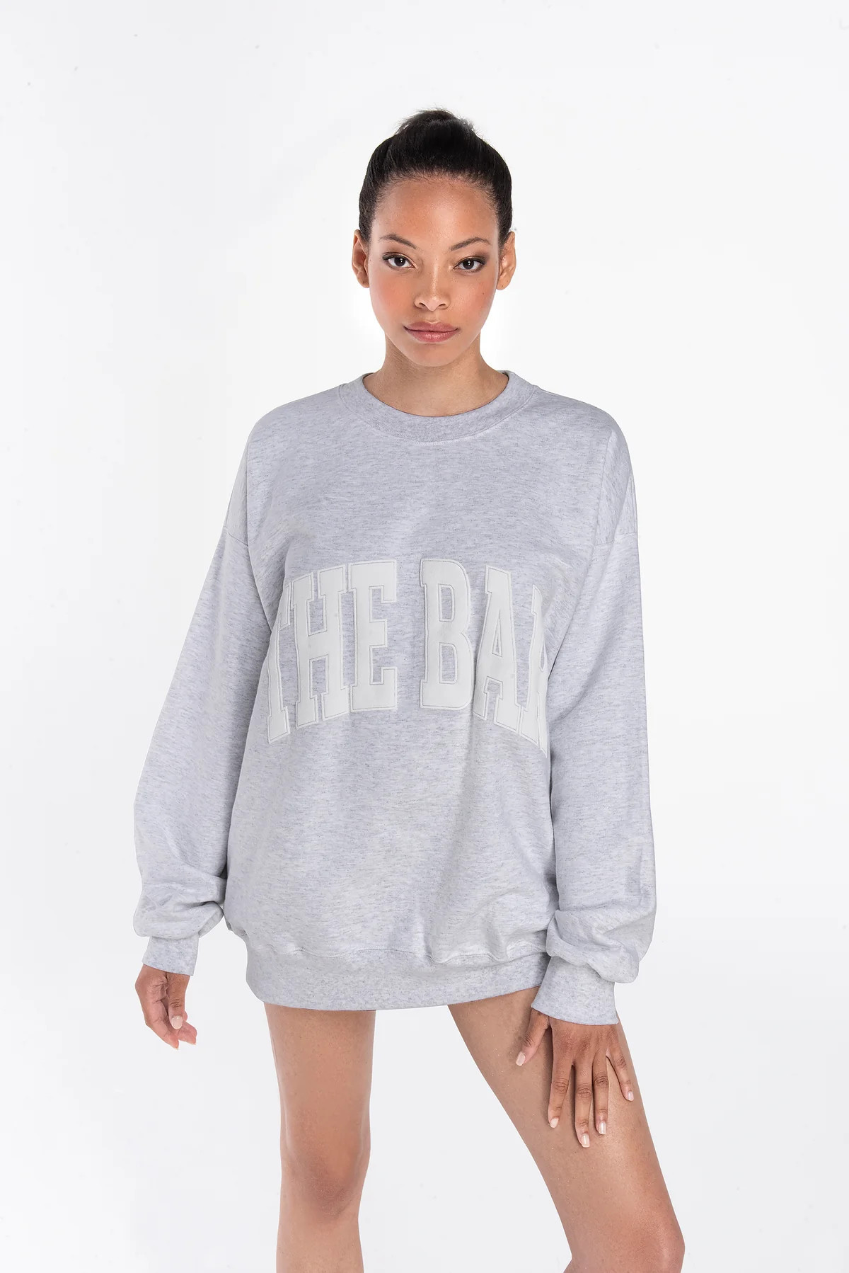 VARSITY SWEATSHIRT LT HEATHER GREY | The Bar