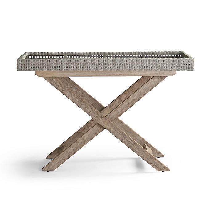 Peralta Woven Console Table | Frontgate | Frontgate