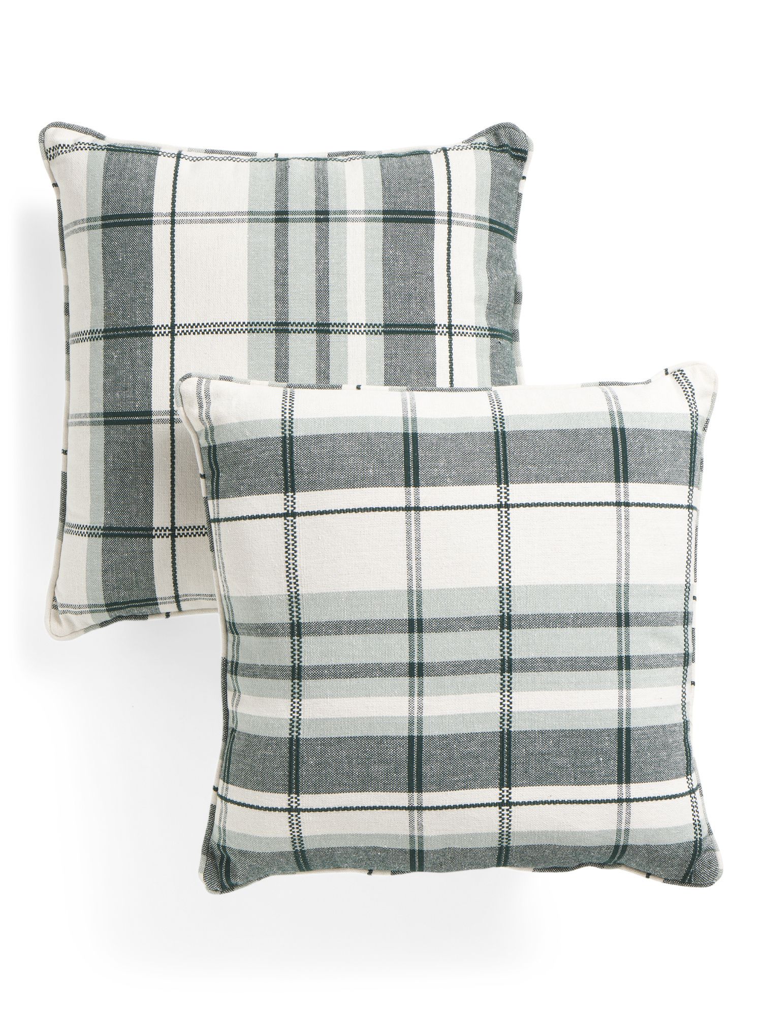 18x18 2pk Plaid Pillow Set | TJ Maxx