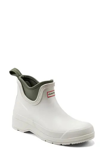 Hunter Waterproof Chelsea Rain Boot in White/Olive at Nordstrom Rack, Size 10 | Nordstrom Rack