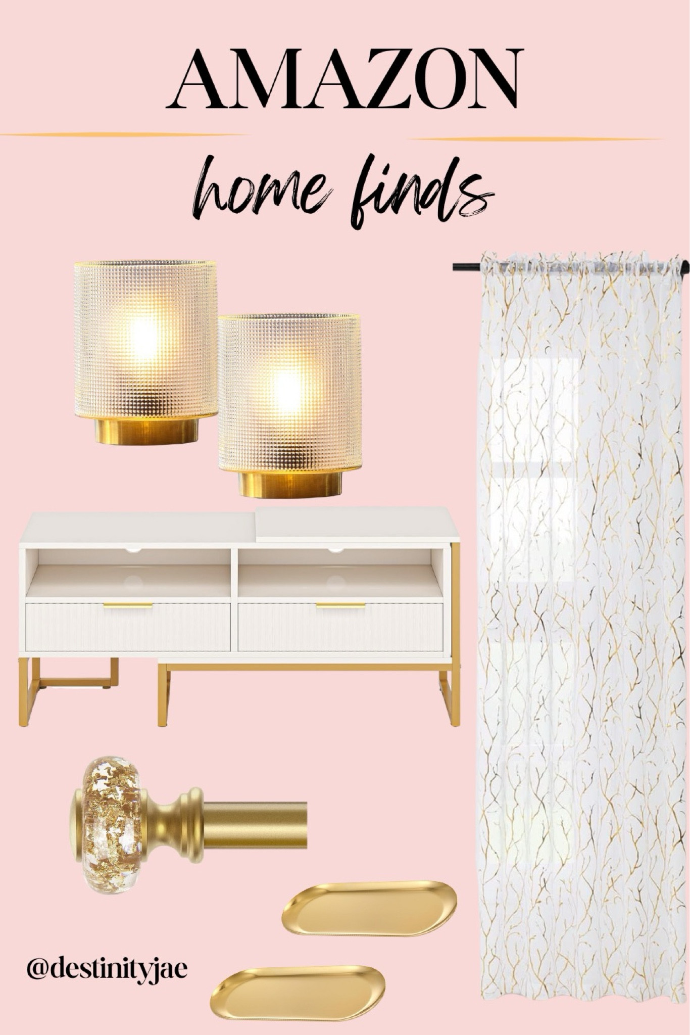 Transform your space with timeless elegance and sophistication ✨✨ Dive into the allure of gold and white home decor for a touch of luxury that never goes out of style. 

#LTKFindsUnder50 #LTKHome #LTKFindsUnder100