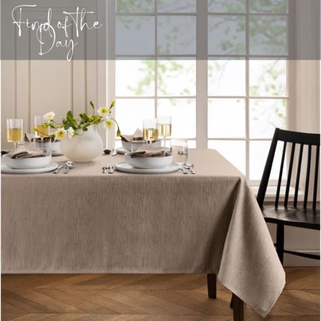 I’m always looking for the perfect table cloth for special occasions. I really like how this one can be dressed up or down for any occasion !

#LTKFamily #LTKStyleTip #LTKHome
