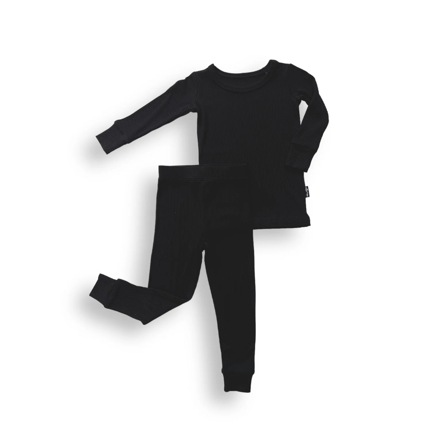 LONG SLEEVE 2 PIECE SETS- Midnight Ribbed | millie + roo