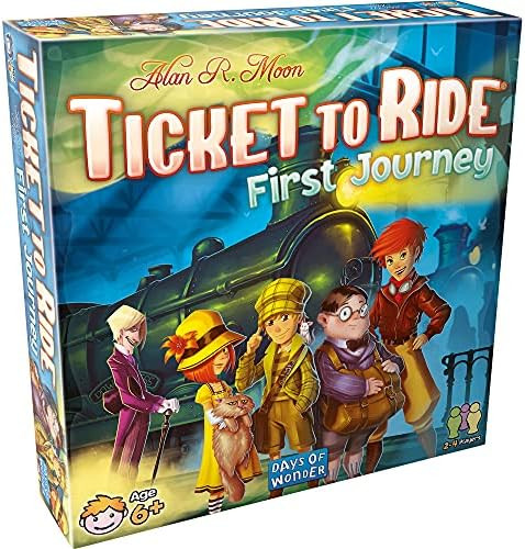 Ticket to Ride First Journey Board Game | Strategy Game | Train Adventure Game | Fun Family Game ... | Amazon (US)