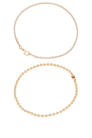 Luxe & Poppy Anklet Set | FWRD 