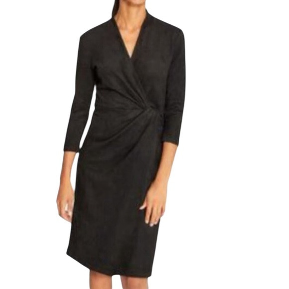J. McLaughlin Lillian Faux Suede Wrap Dress NWT M | Poshmark