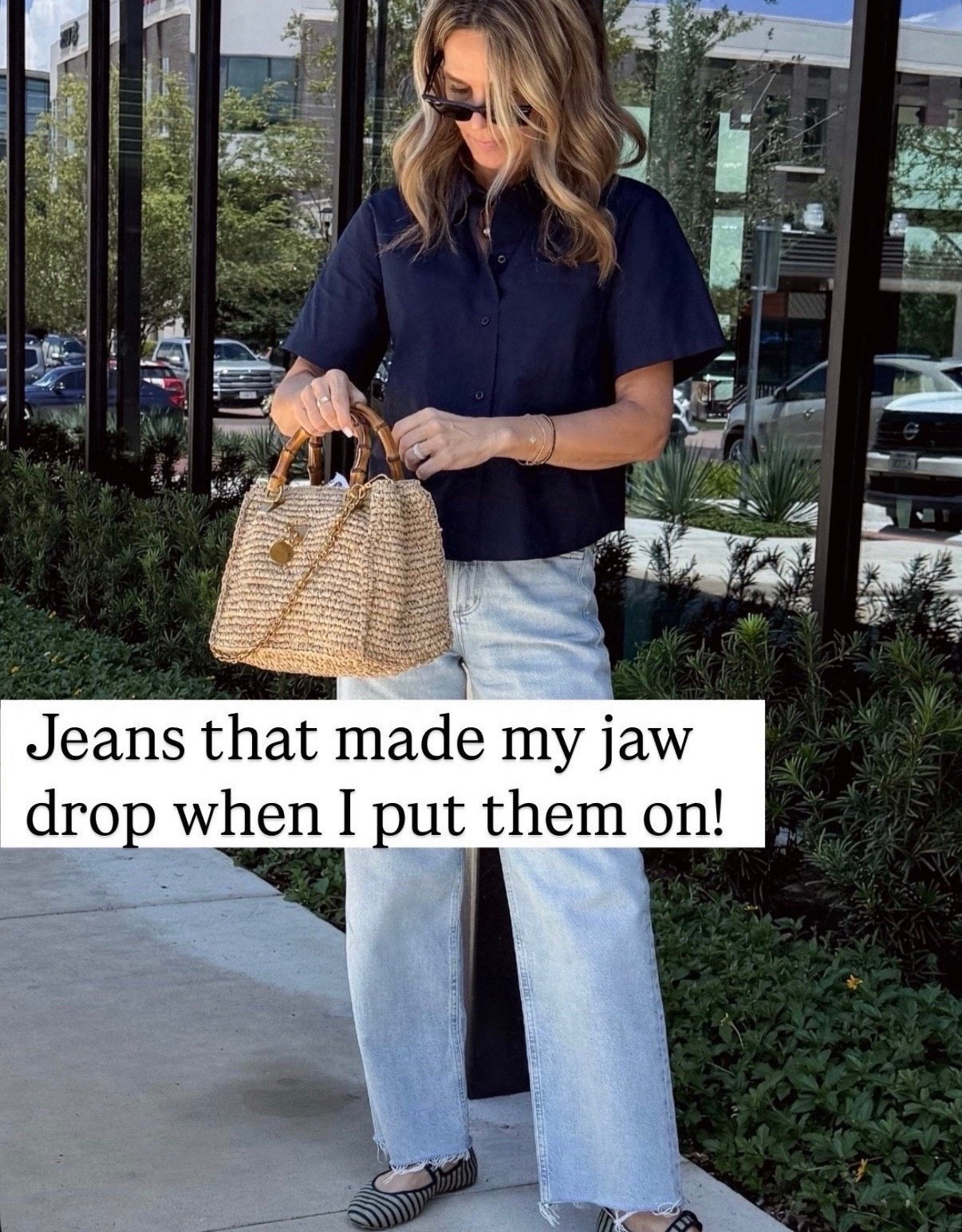 These jeans mold your torso! Booty lift! TTS

Linked a favorite  Jenni Kayne button up on sale. I wear XS 

Bag will be a constant this summer!

#LTKootd #LTKSeasonal #LTKOver40