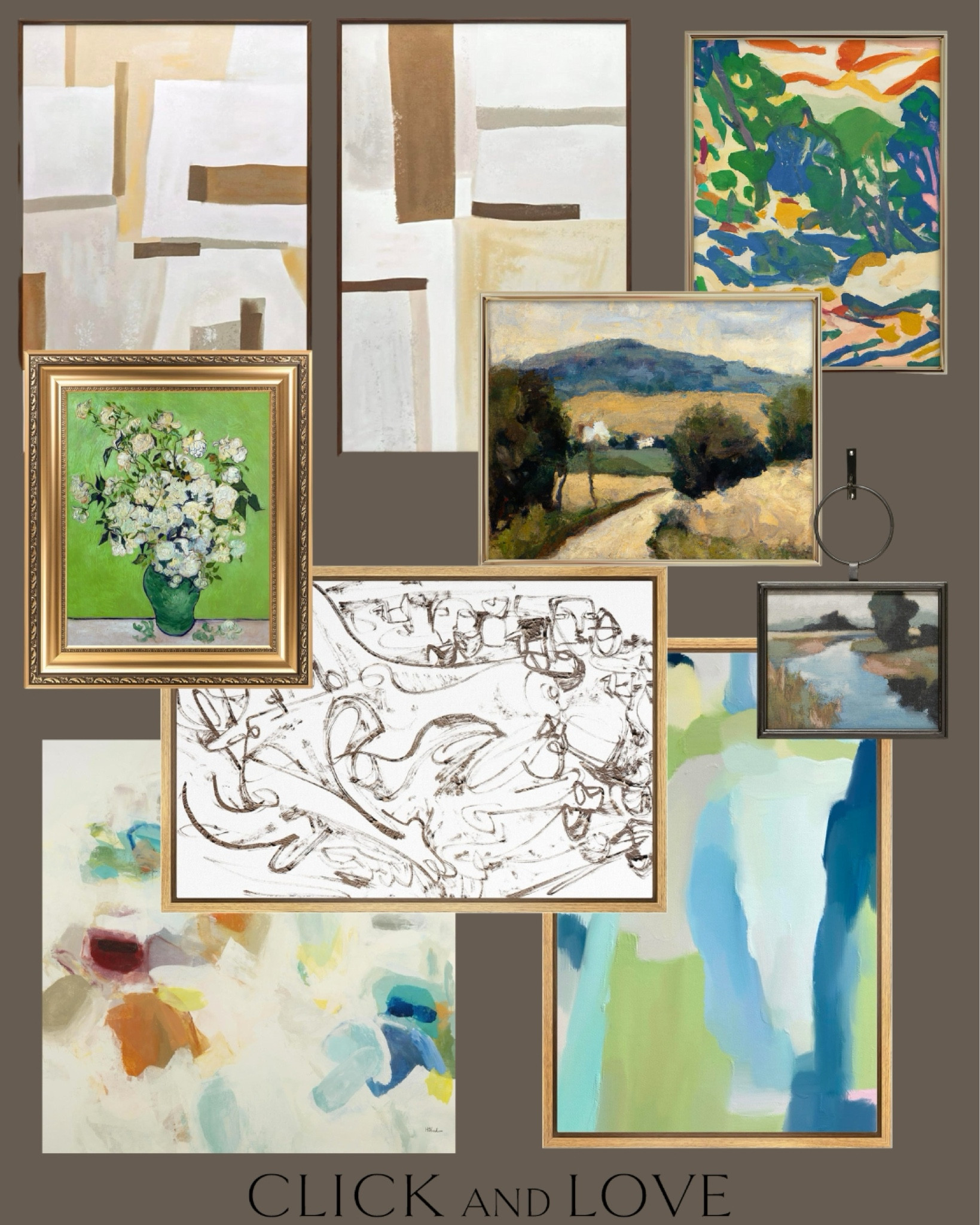 Amazon art finds ✨ love the colors in this mix! Most pieces under $100! 

Wall decor, budget friendly art, art, frames art, landscape art, abstract art, neutral art, colorful art, floral art, portraits, living room, dining room, entryway, bedroom, hallway, bathroom, kitchen, gallery wall, art prints, Interior design, look for less, designer inspired, Amazon, Amazon home, Amazon must haves, Amazon finds, amazon favorites, Amazon home decor, affordable
Artwork

#LTKstyletip #LTKfindsunder100 #LTKhome