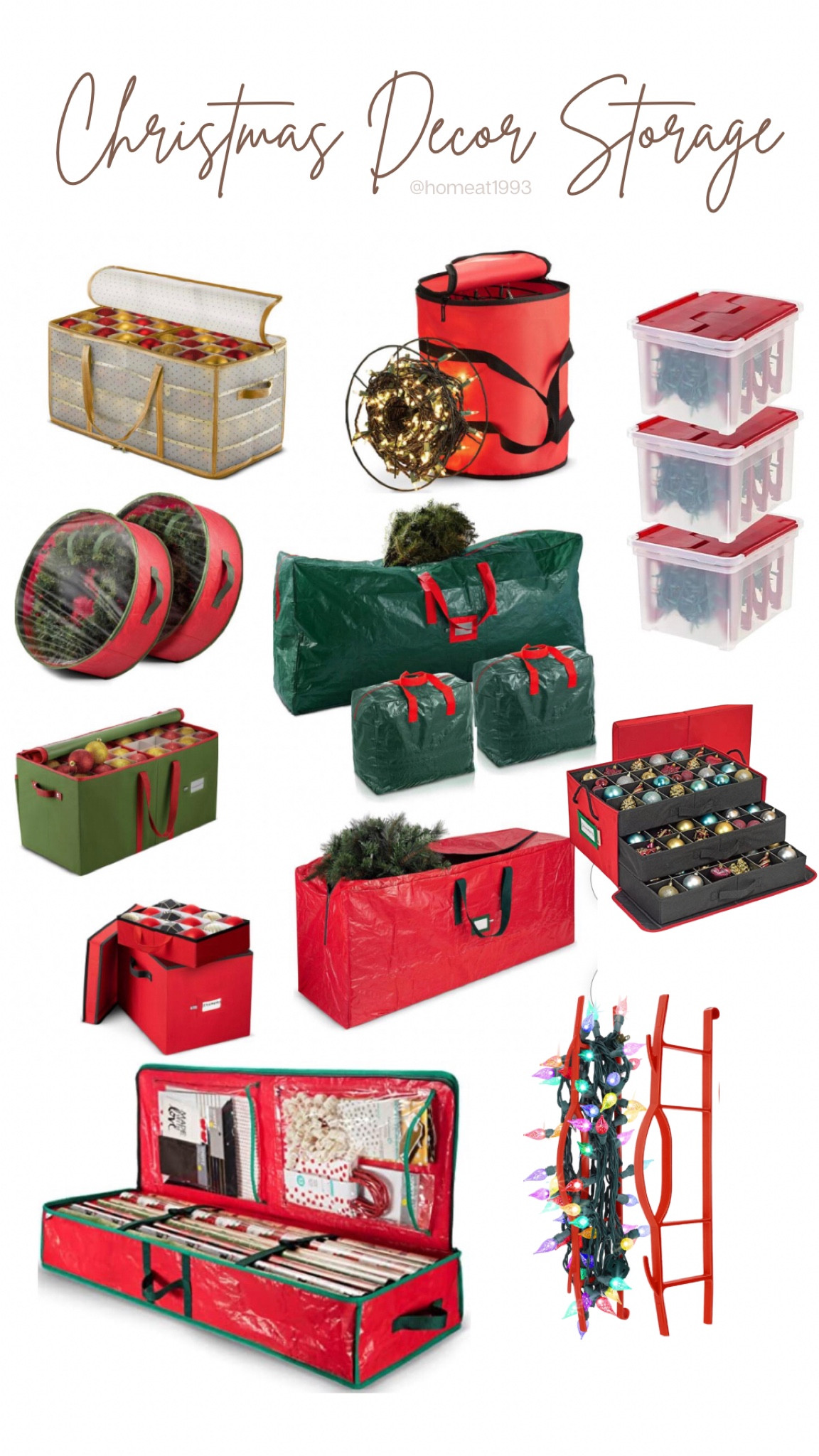 Holiday Christmas decorations storage bag organizer wreath lights garland ornaments 

#LTKHoliday #LTKhome