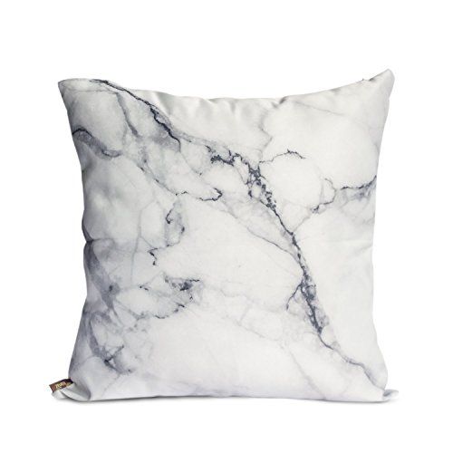 OJIA Luxury Home Decorative Soft Silky Satin Marble Texture Personalized Throw Cushion Cover / Pillo | Amazon (US)