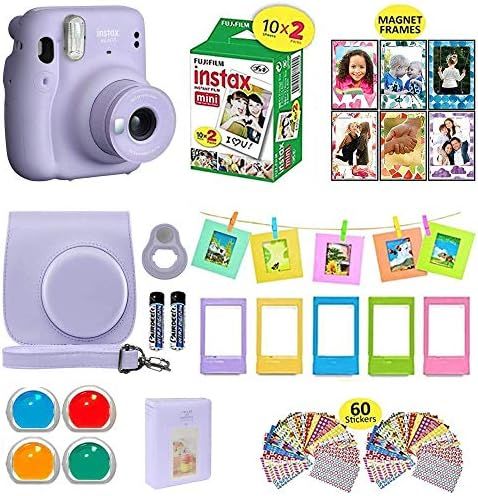 Fujifilm Instax Mini 11 Instant Camera + Shutter Compatible Carrying Case + Fuji Film Value Pack ... | Amazon (US)