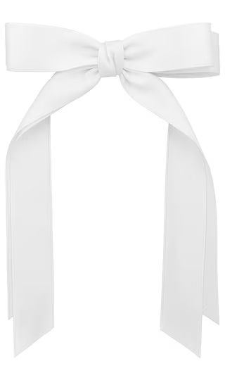 Hair Bow in White | Revolve Clothing (Global)