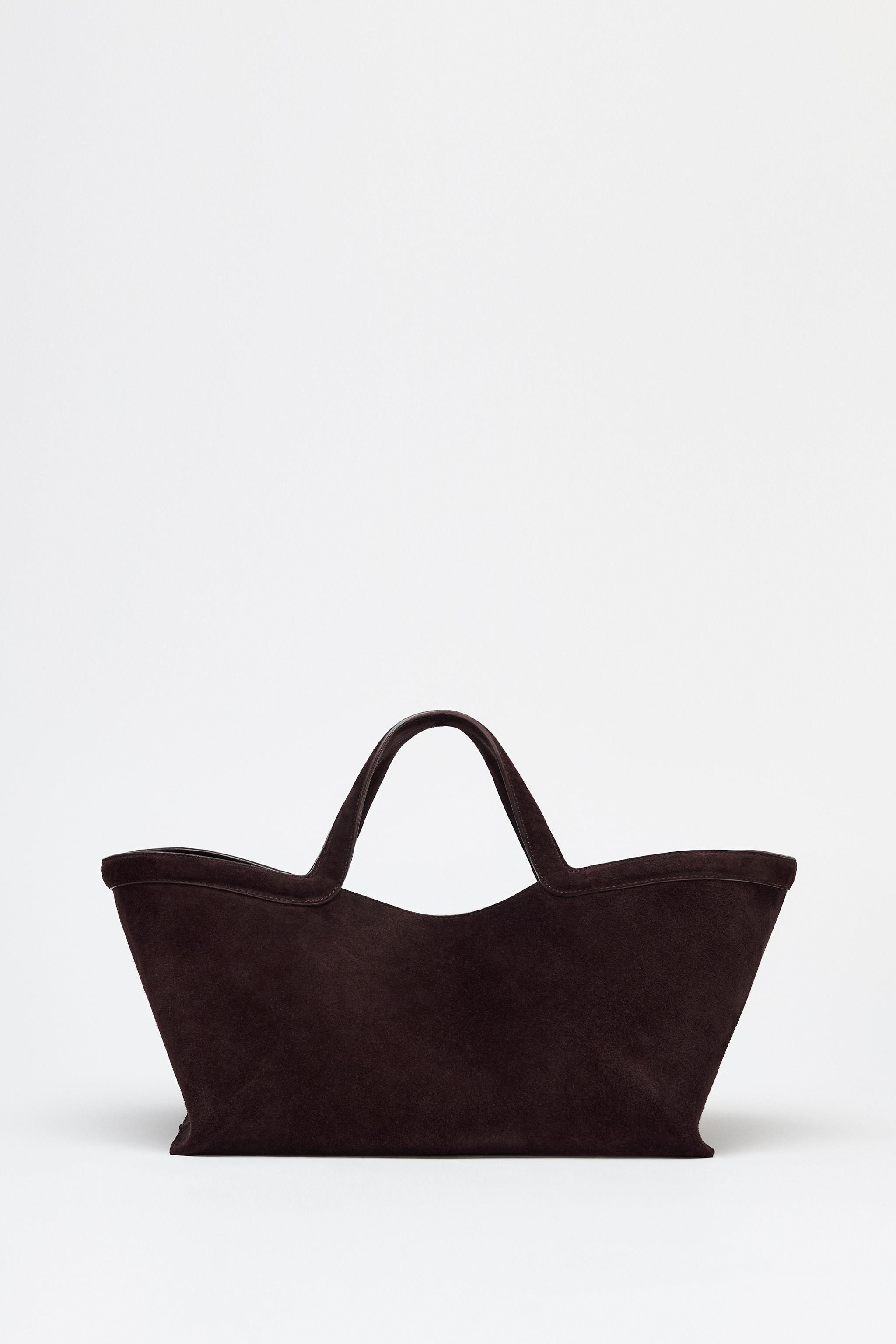 ELONGATED SUEDE SHOPPER | Zara US