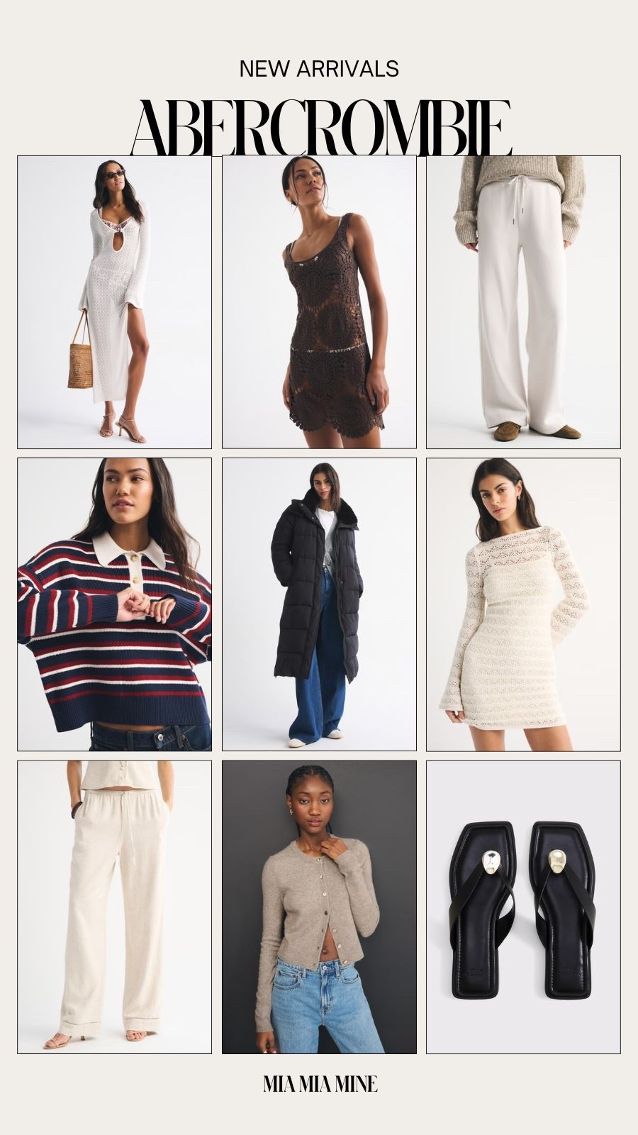Abercrombie new arrivals
Abercrombie resort wear, puffer coats, crochet dresses, lounge sets and linen pull on pants



#LTKFindsUnder50 #LTKFindsUnder100 #LTKTravel
