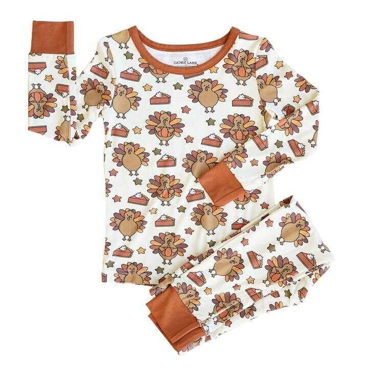 Turkey Time Two Piece Pajama Set | Caden Lane