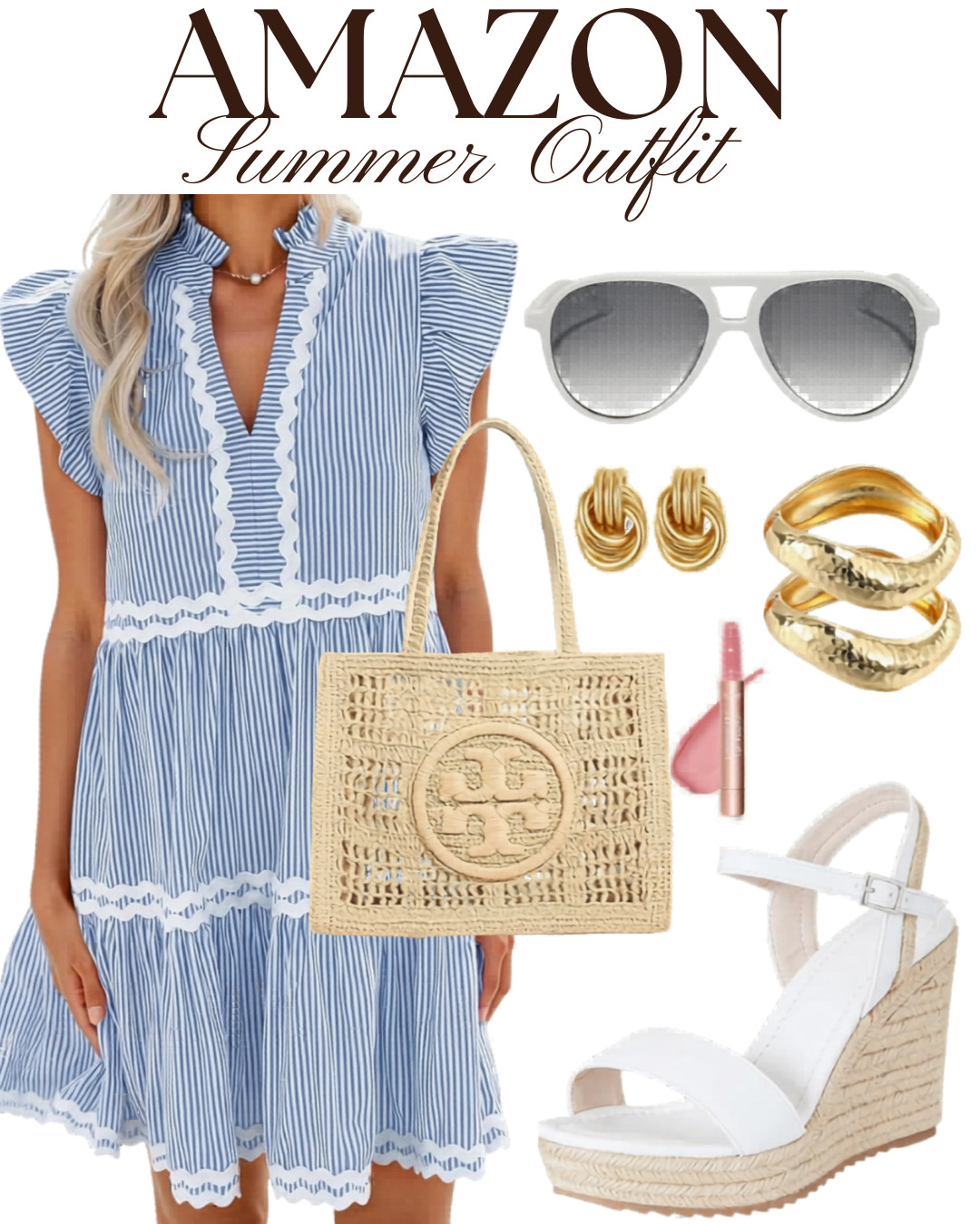 French Blue Dress Outfit Inspiration for Spring & Summer

This chic blue and white striped dress outfit is the perfect feminine look for spring brunches, vacations, bridal showers, resort getaways, and summer date nights. Styled with statement blue earrings, a woven handbag, wedge sandals, and oversized sunglasses, this effortless fashion look gives elegant European vacation vibes. If you love classy Amazon fashion finds, romantic outfit ideas, and timeless feminine style, this look is perfect for your Pinterest fashion inspiration boards.

#SpringFashion #SummerOutfit #AmazonFashion #AmazonFinds #DressInspiration #VacationOutfit #ResortWear #BrunchOutfit #EuropeanStyle #BlueDress #FeminineStyle #FashionInspo #CuteOutfits #SummerStyle #VacationFashion #ElegantStyle #CasualChic #WedgeSandals #StyleInspiration #OOTD #FashionBlogger #VacationLook #CoastalStyle #Affiliate #Ad

#LTKdayinmylife