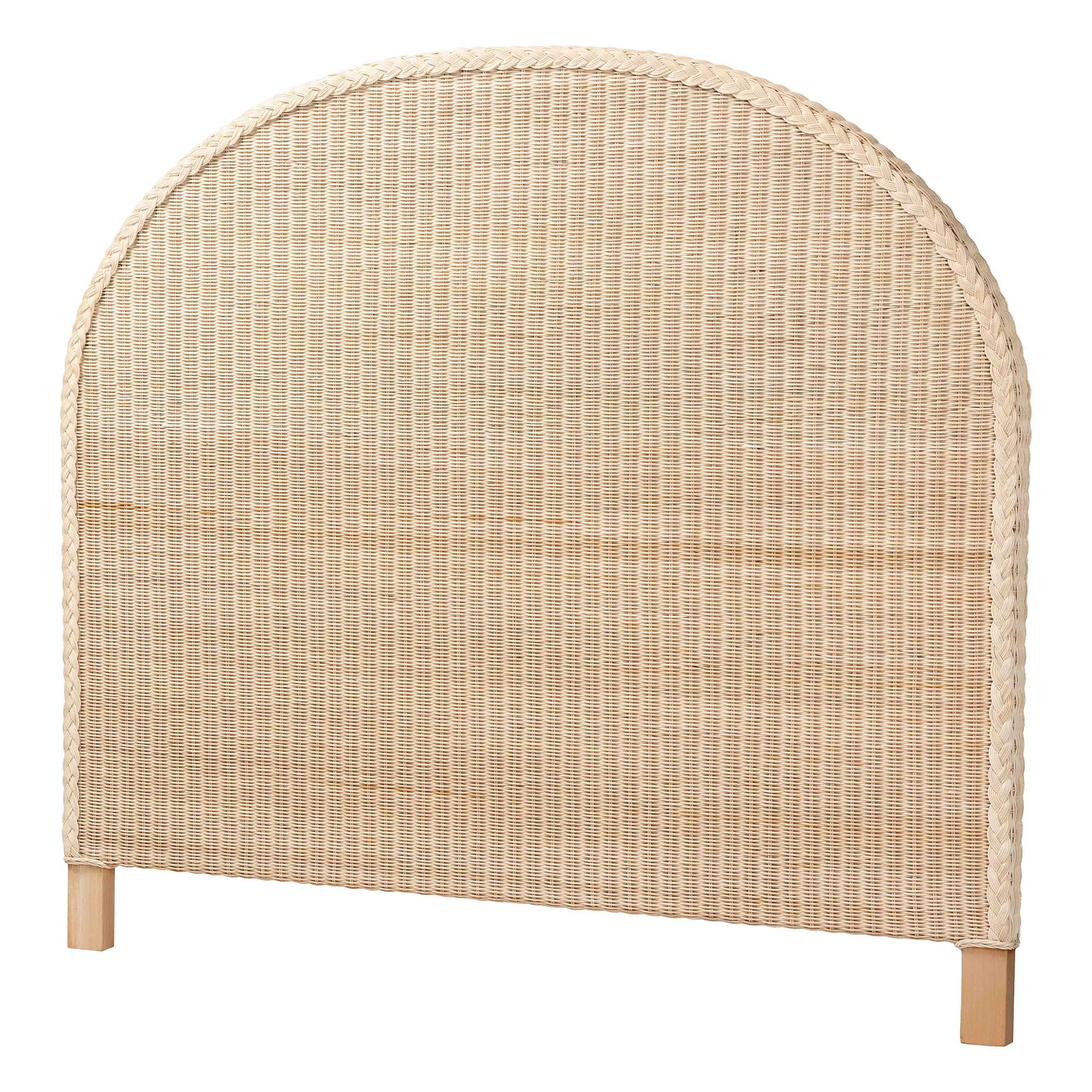 Camodeca Japandi Sun Bleached Rattan Standalone Headboard | Wayfair North America