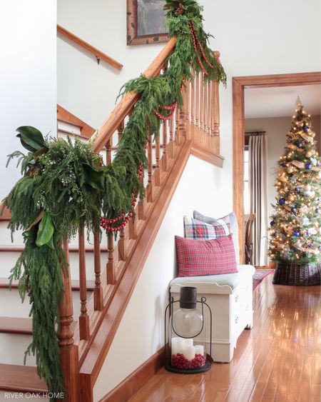 Some of my favorite afloral garland, and this year I added red wooden beads. 

#LTKHoliday #LTKSeasonal