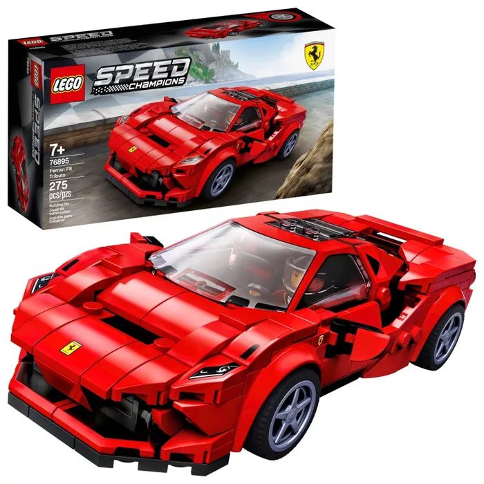 LEGO Speed Champions Ferrari F8 Tributo Toy Cars Building Kit 76895 | Target