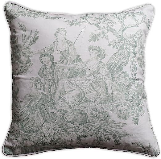 Maison d' Hermine Decorative Cushion Covers 100% Cotton 18 Inch x 18 Inch Toile Washable Pillow C... | Amazon (US)
