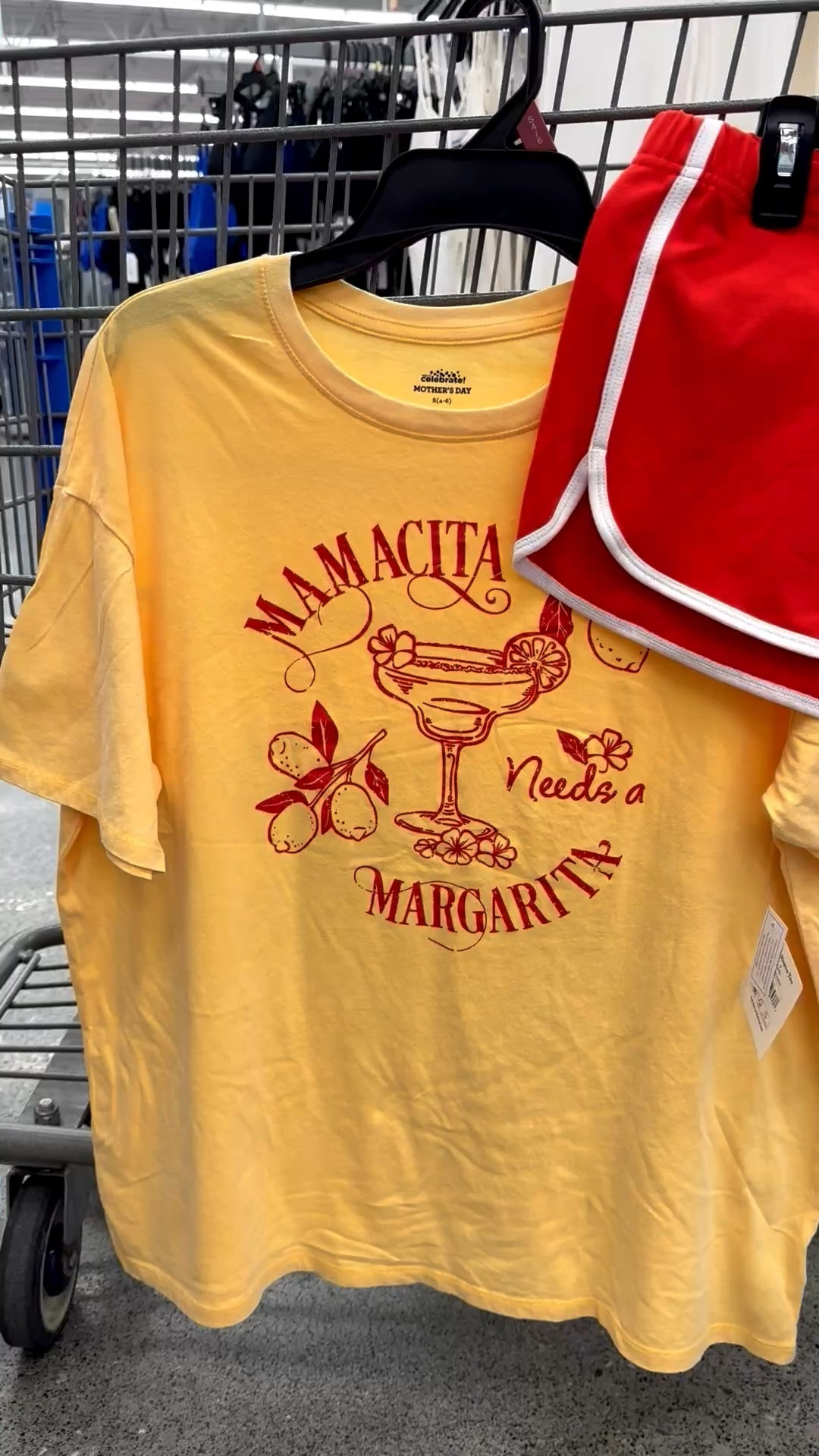 Mamacita needs a margarita yellow graphic tee wth red lettering, red jersey shorts with white border 

#LTKootd #LTKgrwm #LTKmomlife