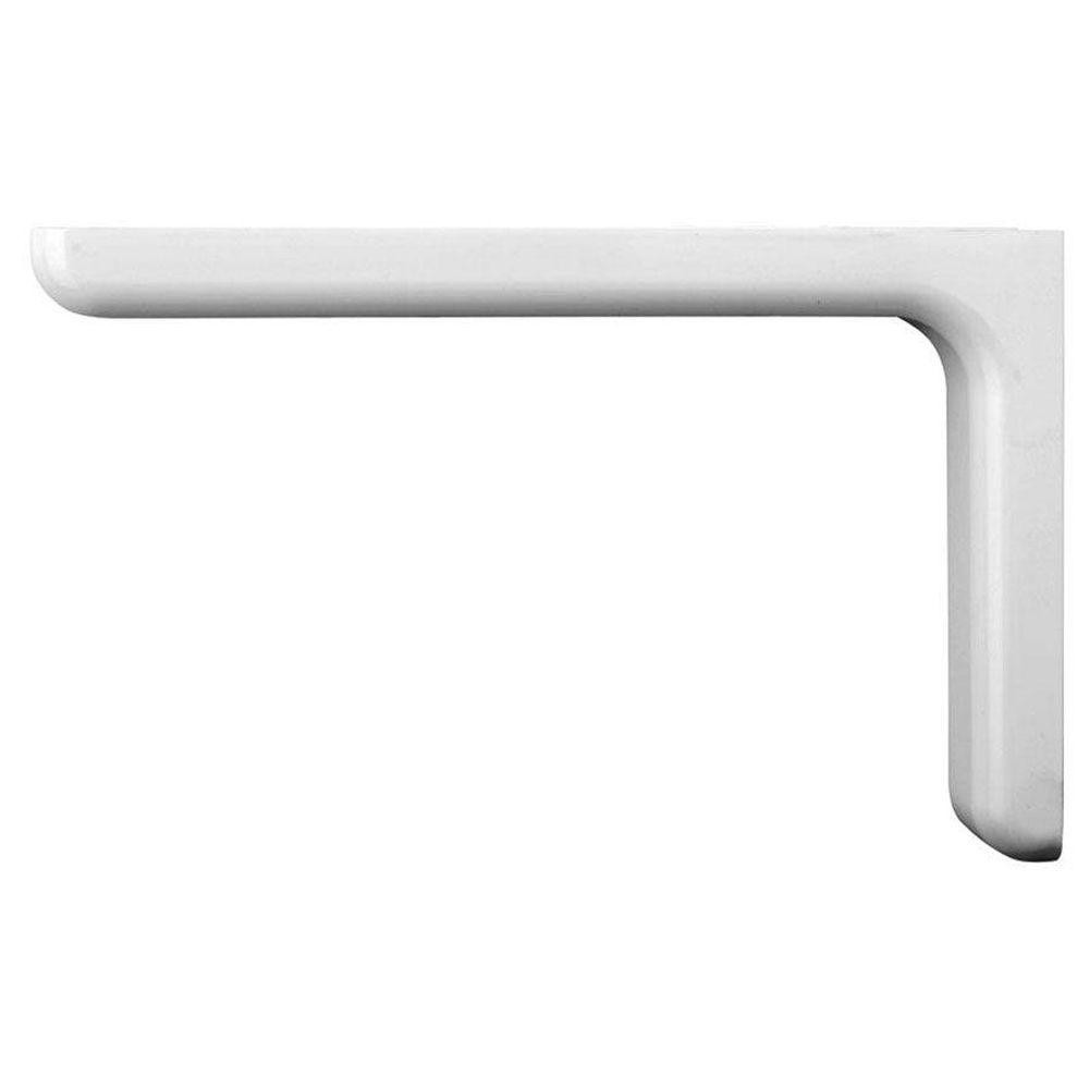 Everbilt 9.1 in. x 5.8 in. White Designer Shelf Bracket | The Home Depot