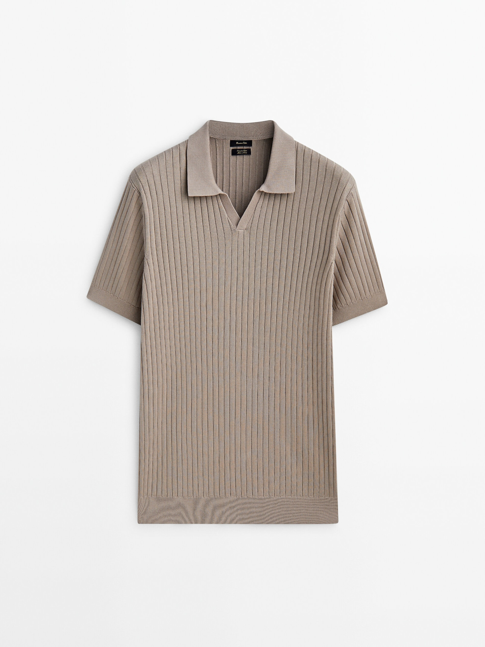 Rib polo sweater | Massimo Dutti US