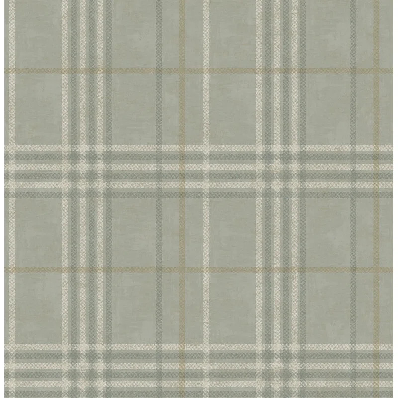 Bernabe Plaid Wallpaper | Wayfair North America