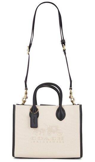 Canvas New Ace Small Tote in Salt Stone & Black | Revolve Clothing (Global)