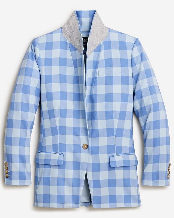 Collection Willa blazer in gingham Italian city wool-blend | J. Crew US