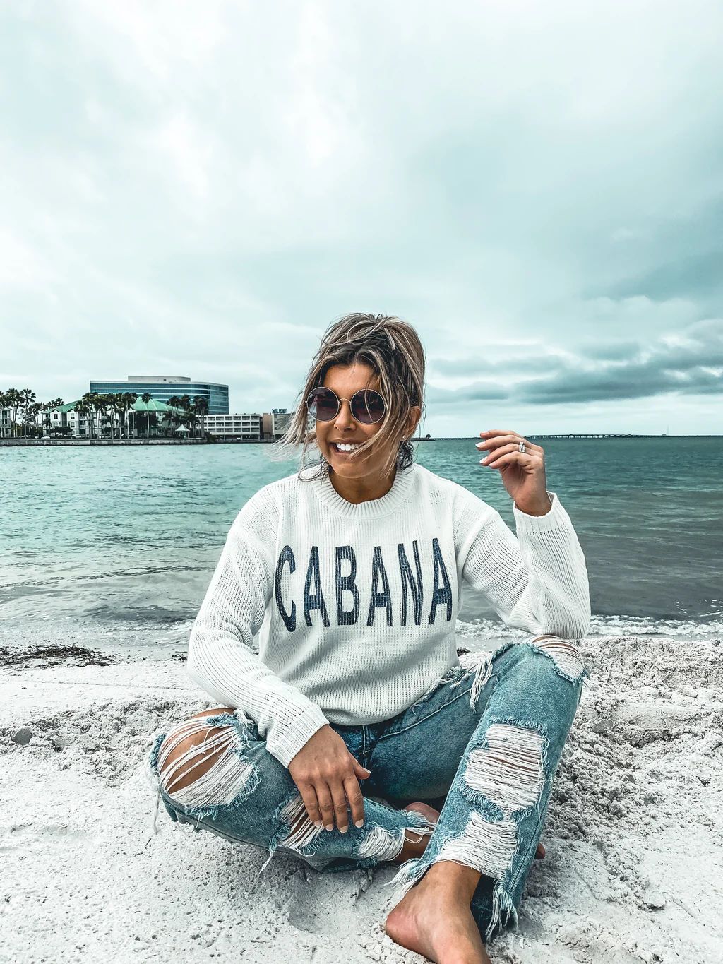 Limited Edition: Cabana Cream Sweater | Healium Hair