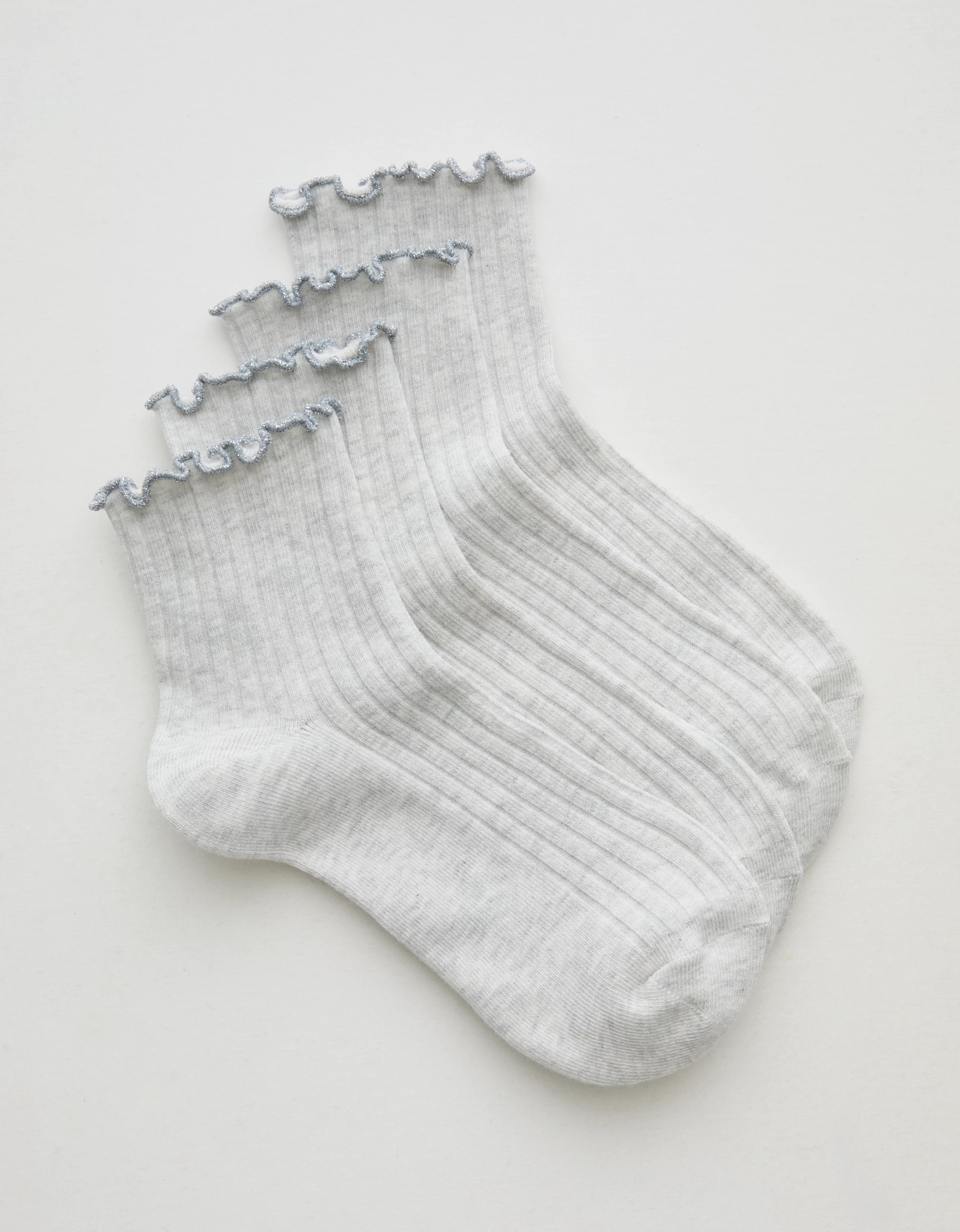 Aerie Ruffle Quarter Sock 2-Pack | Aerie