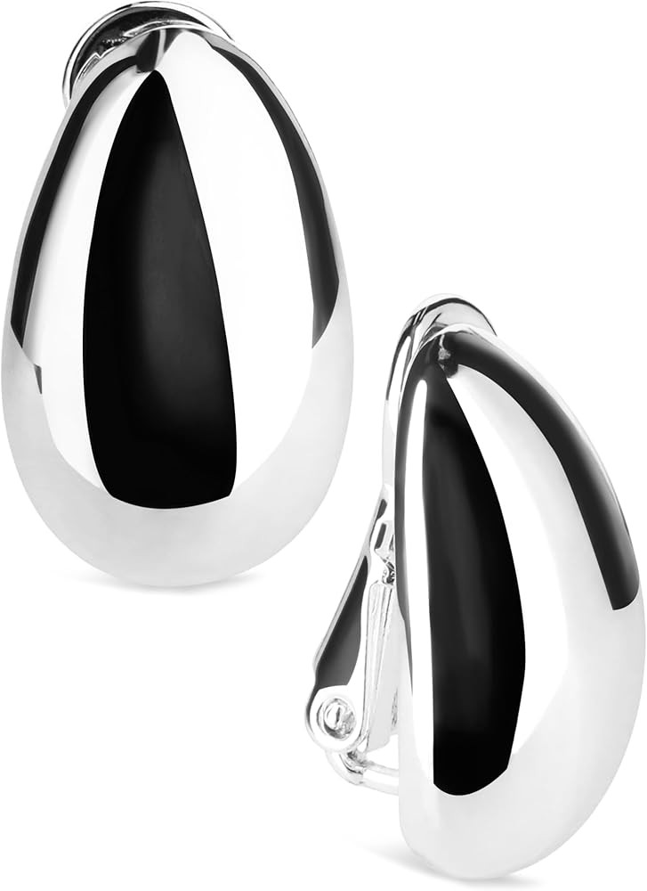 Anne Klein Clip Top Hoop Earrings | Amazon (US)