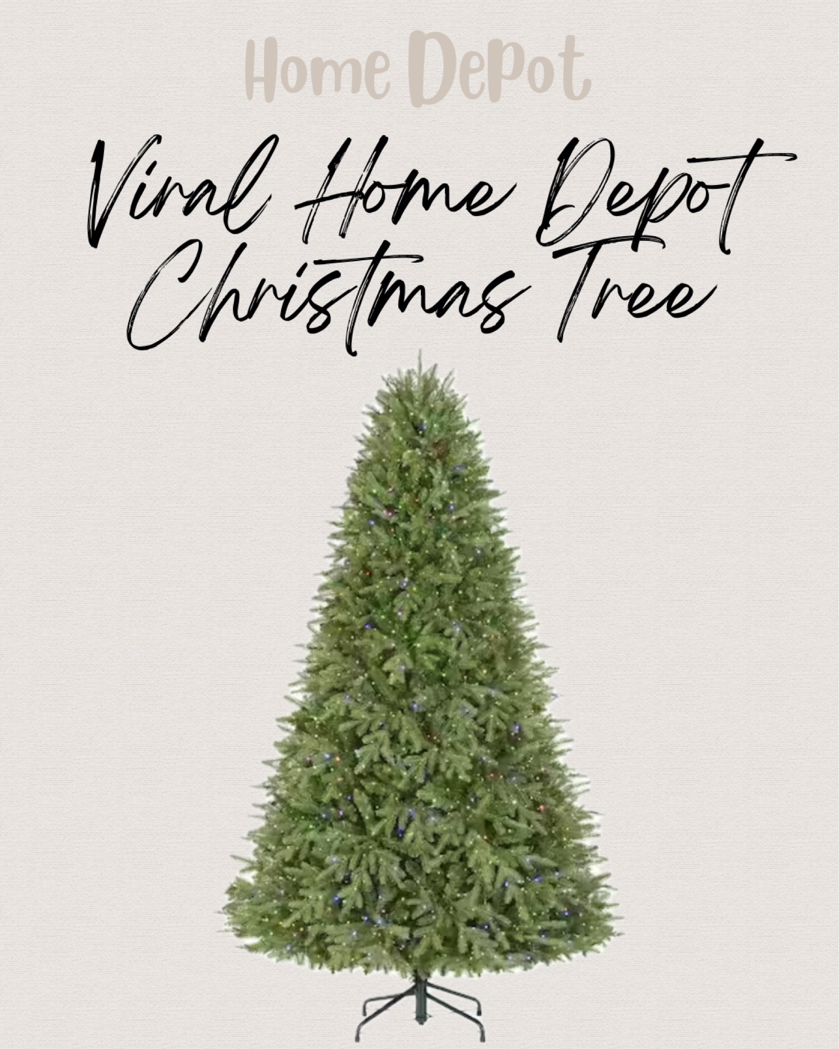 TikTok viral Home Depot christmas tree

#LTKSeasonal #LTKHoliday #LTKHolidaySale