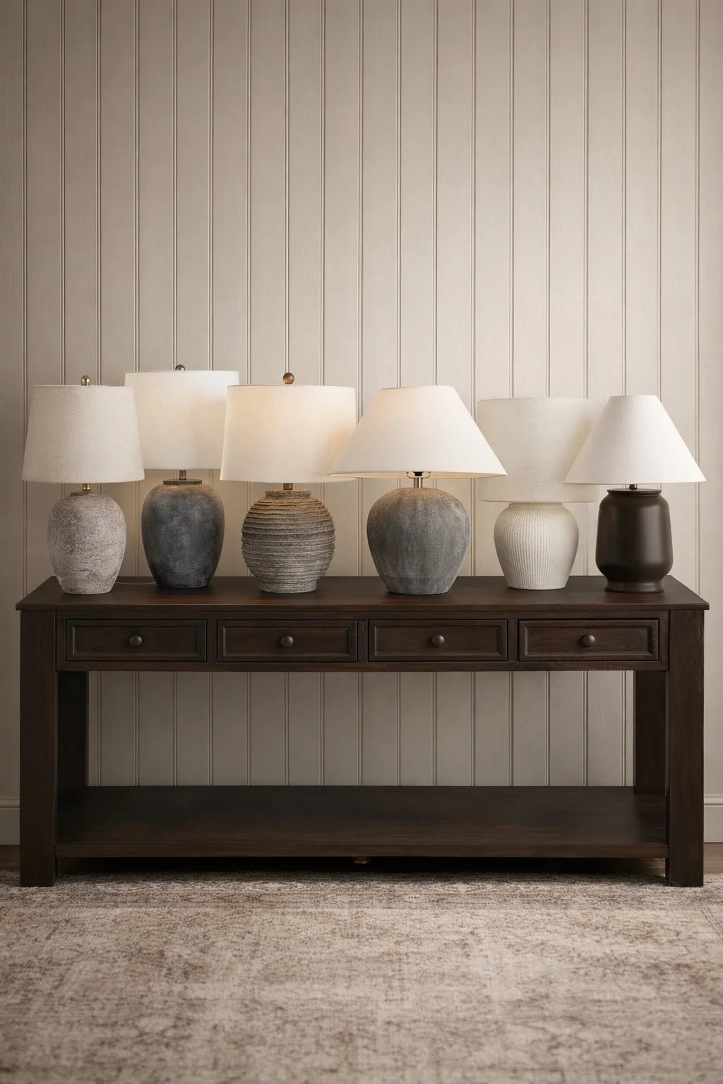 Nourison 23” Brown Unglazed Ceramic Urn Table Lamp $89.99 | Walmart (US)