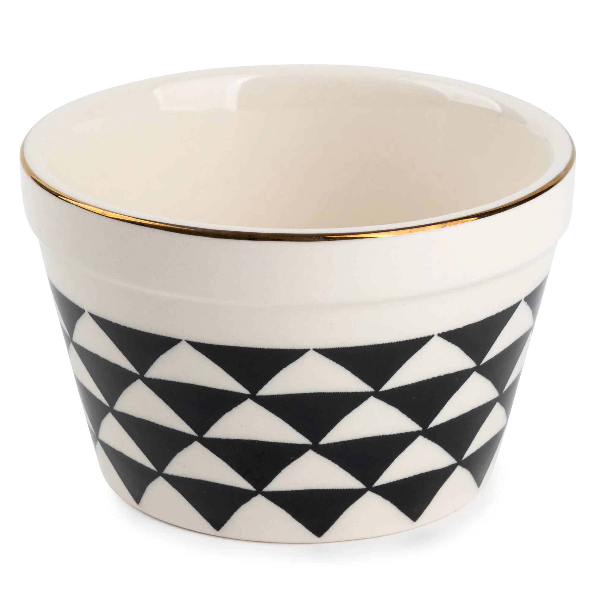 Thyme & Table Stoneware Ramekin, Black & White Medallion, 6-Piece Set | Walmart (US)