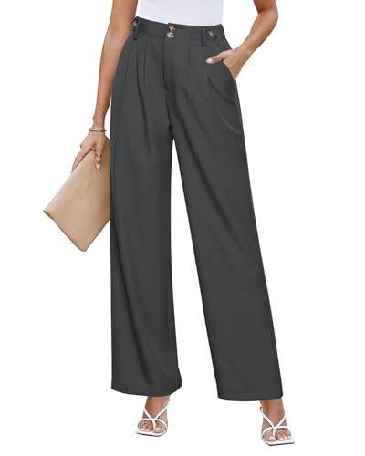 GRAPENT Grey Pants for Women Grey Dress Pants Women Grey Dress Pants Grey Pants Grey Work Pants Women Gray Pants for Women Gray Dress Pants Women Color Dark Gray Size S Small Size 4 Size 6 | Amazon (US)