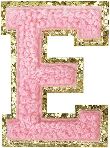 MY Storeone Iron on Letters Patches, Varsity Chenille English Letter Repair Patches Alphabet Sewing  | Amazon (US)