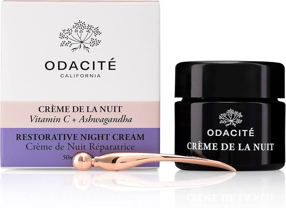 Odacité Night Cream with Vitamin C & Ashwagandha - Creme De La Nuit Glow Recipe - Anti Aging Fac... | Amazon (US)