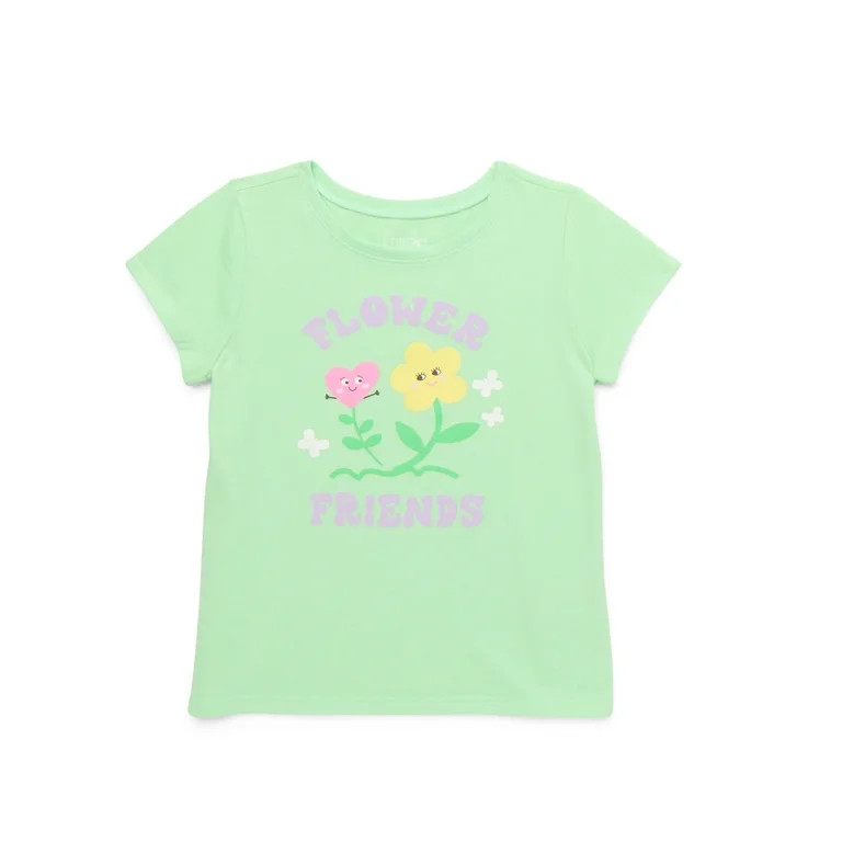Garanimals Toddler Girl Short Sleeve Graphic T-Shirt, Sizes 18M-5T | Walmart (US)