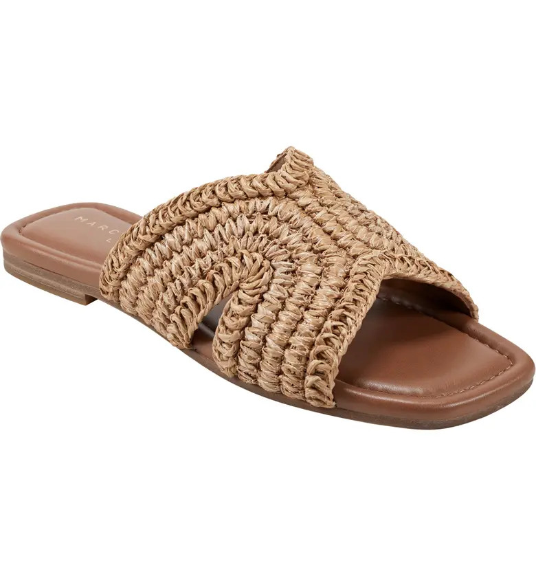 Narda Raffia Slide Sandal (Women) | Nordstrom