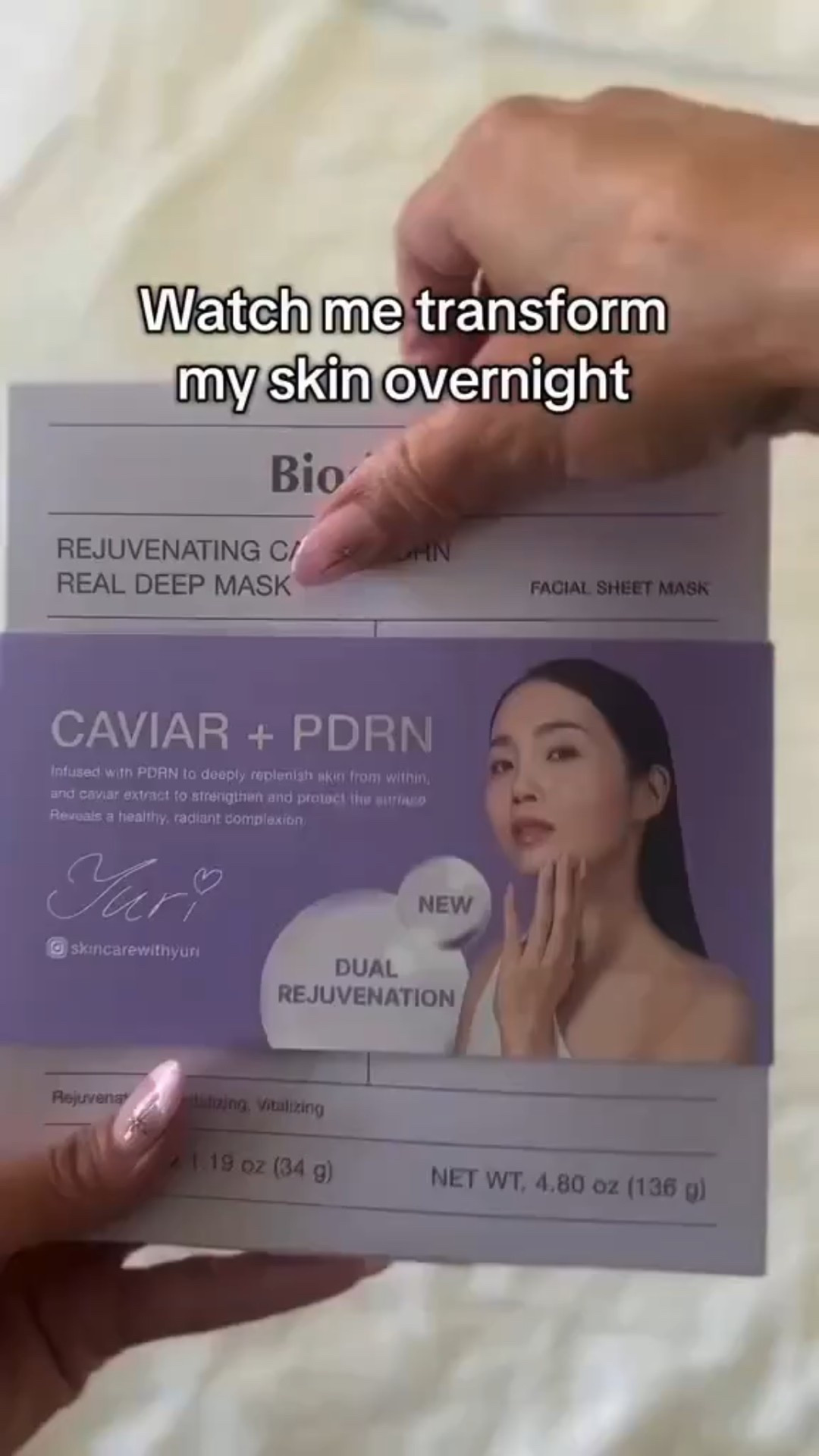 Caviar and PDRN sheet mask
'!!
PDRN is clinically used to support skin healing, tissue repair, collagen regeneration, reduce inflammation, and improve hydration.
Caviar extract is rich in omega 3 fatty acids, amino acids, and vitamins that help support barrier repair, improve moisture levels, and boost glow.

@biodance_global @biodance_official
#facemask #skincareroutine #pdrn #selfcare #beautyroutine

#LTKgrwm #LTKselfcare #LTKBeauty
