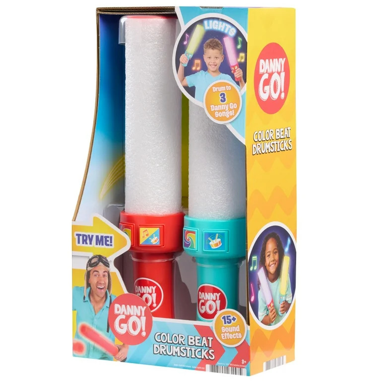 Danny Go! Color Beat Light-Up Musical Drumsticks Toy for Kids Ages 3 and Up | Walmart (US)