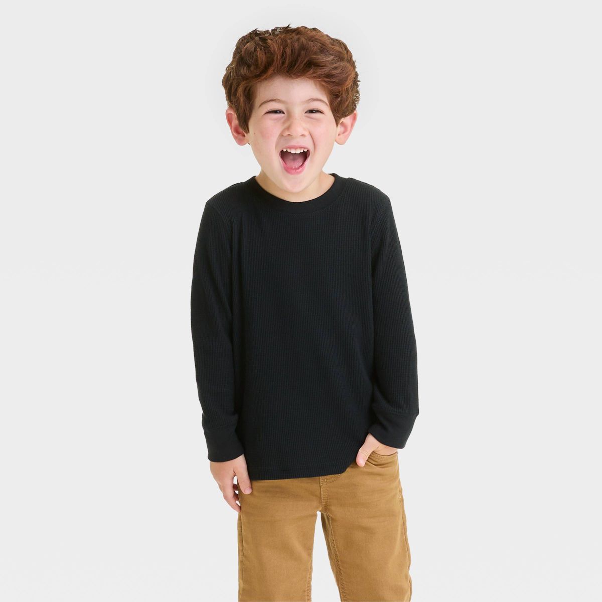 Toddler Boys' Long Sleeve Thermal Shirt - Cat & Jack™ | Target