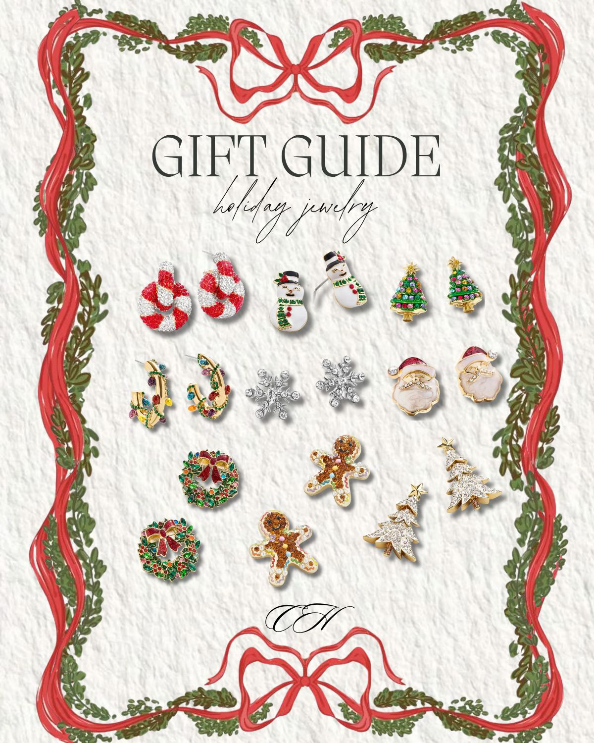 Gift Guide: holiday jewelry✨🎁 gift guide, gift ideas, gift for her, jewelry, earrings, seasonal jewelry, seasonal finds, baublebar earrings, Caleigh Hardy 

 #LTKGiftGuide #LTKHoliday #LTKSeasonal