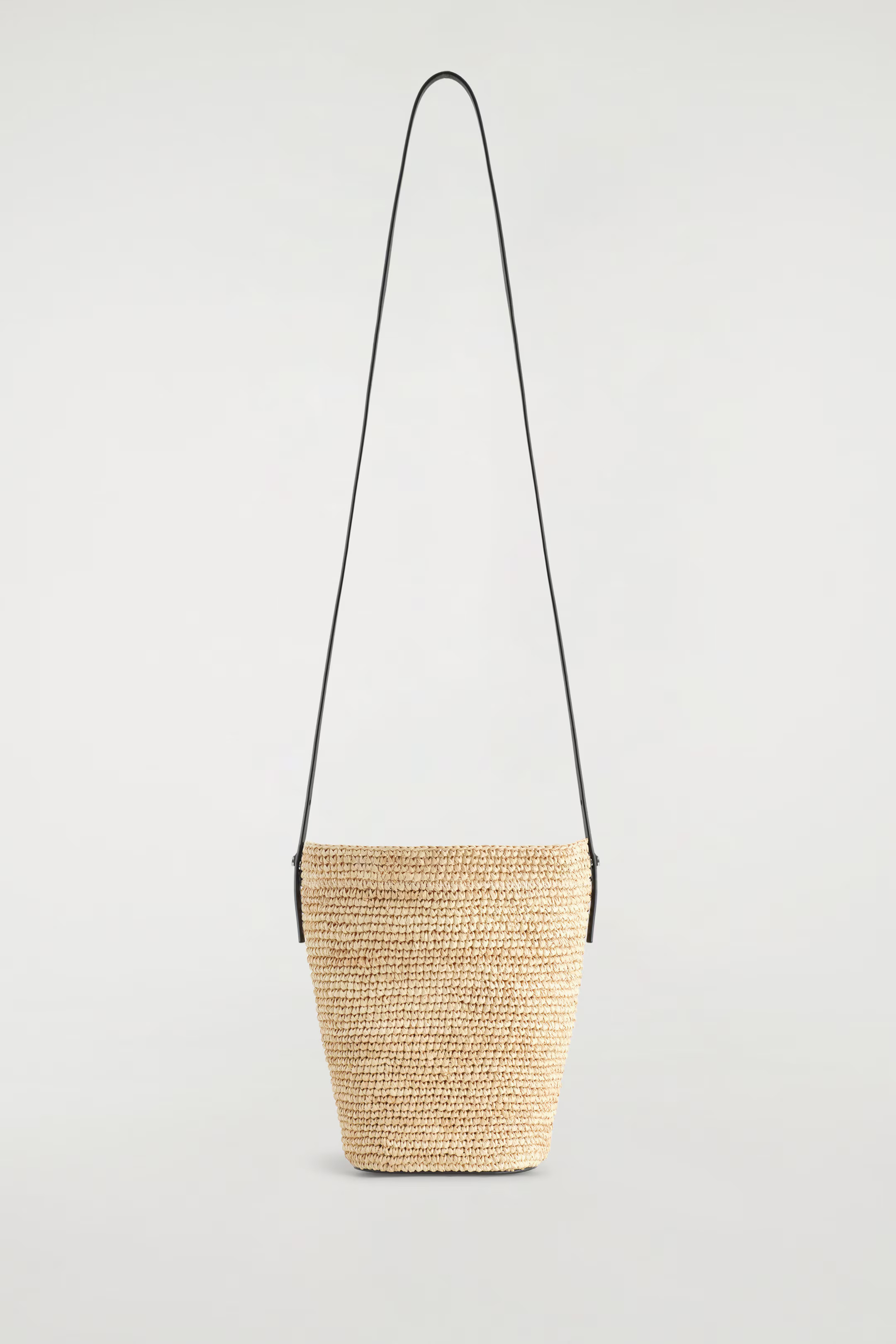 MINI BUCKET BAG - STRAW - BEIGE / BLACK | COS UK