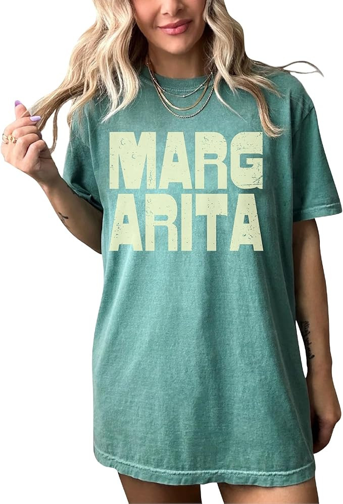 Margarita Shirt Cinco De Mayo Drinking T-Shirt Casual Women Shirt | Amazon (US)
