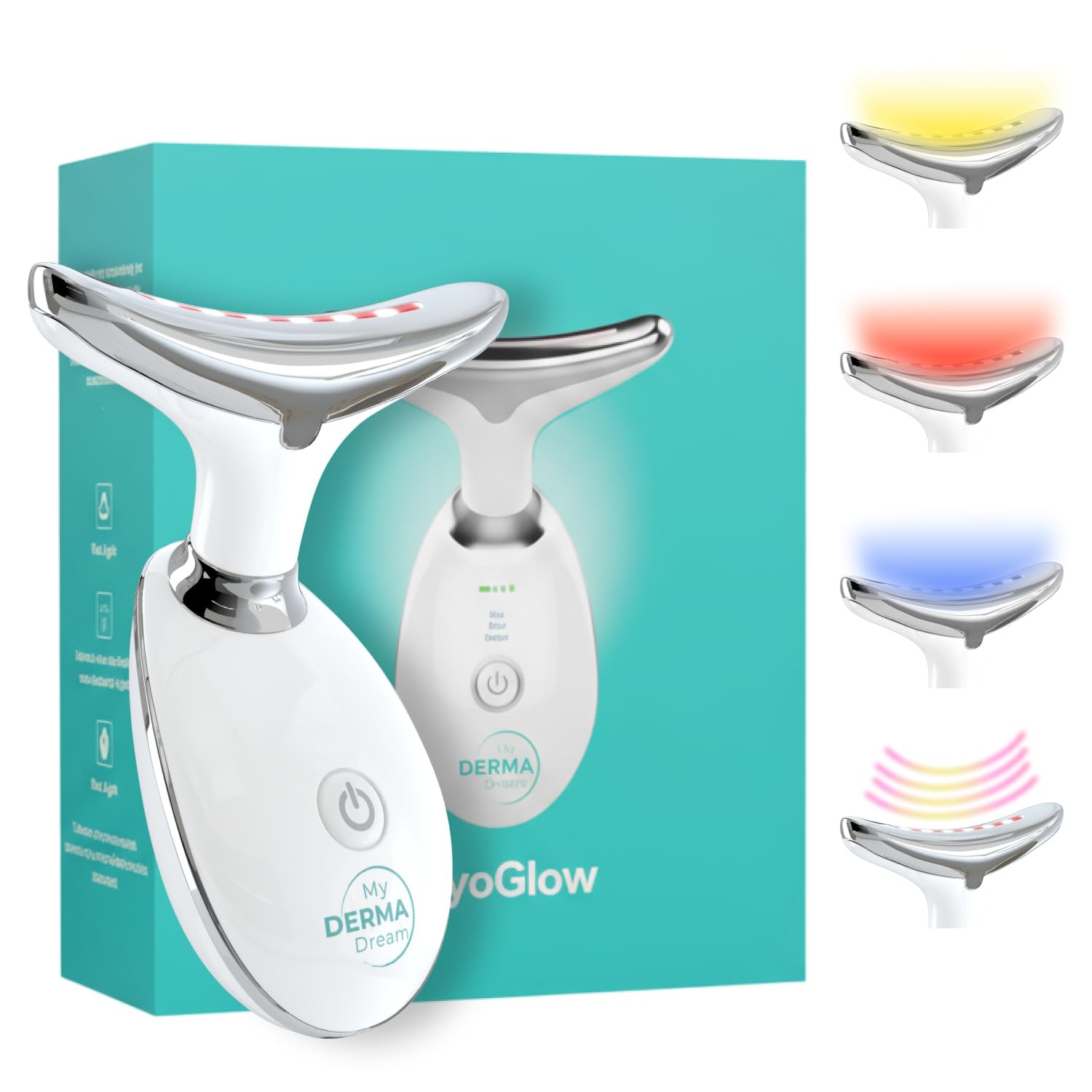 MyoGlow by MDD | Neck, Face, Arms, and Legs Skin Tightening and Lifting Lymphatic Drainage Massag... | Amazon (US)